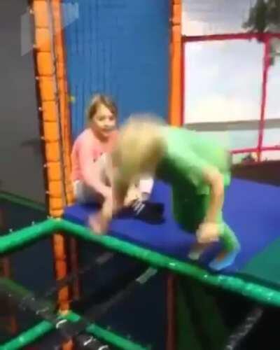 Even the young ones know how to have a bit of fun.