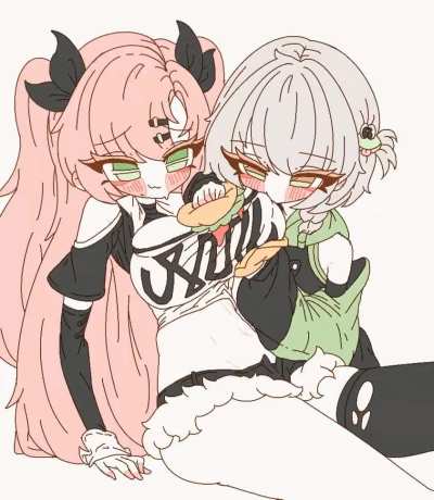 Anby can't resist burgers [@Day__1Day]