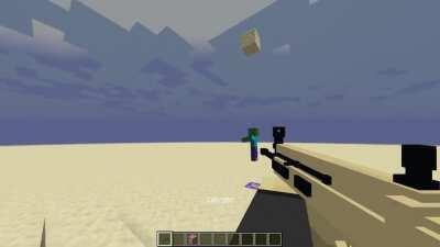 I made guns in minecraft with a datapack and resourcepack