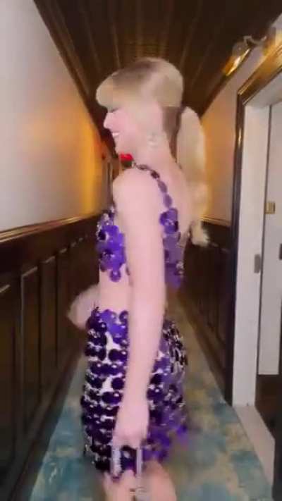 Kathryn's makeup and outfit for the Rabanne H&M launch party (November 2023)