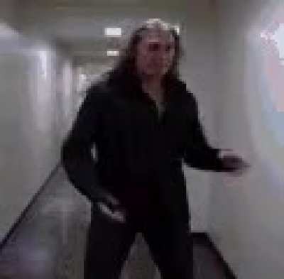 Ever since I saw this years ago, I will occasionally try to groove down a hallway in the same manner