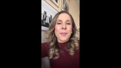 I like to stare into Ana Kasparian's eyes in this video while I masturbate.