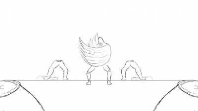 Beyblade titan. Quick animation based from my friend u/Yuyuyuan_draw’s titan headcanon.