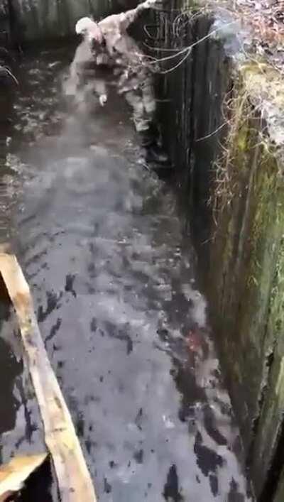 That dude has some impressive strength and balance.