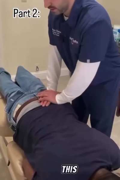 Perfectly cut chiropractor