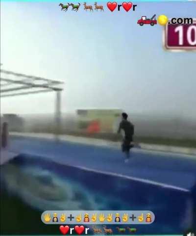 Bro channelled the spirit of Super Mario