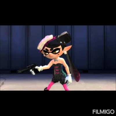 I put the Lobby Menu Medley from Transformers: War For Cybertron over cursed Splatoon images