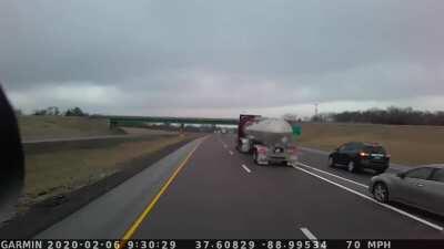 Idiot smashes into my truck