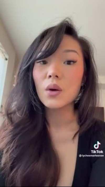 Full Recount prior to the video by the Asian Tik Toker (lycheemarteenee) who was told by a black racist woman to “go eat a dog with rice”