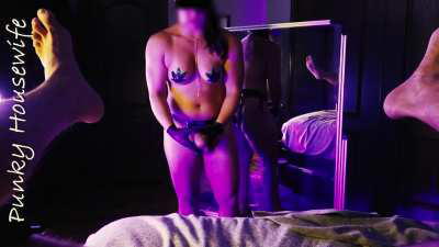 Put yourself in his lucky position! POV pegging with Punky posted at Porn Hub! 😍 Link in comments!