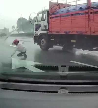 Careful in rainy season... Sooo close!