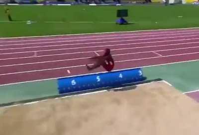 Can't believe blind long jumping is actually a thing