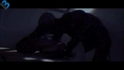 Jill Valentine gets a tentacle up her skirt (BarbellSFM)