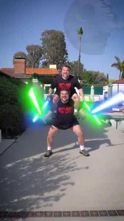 A belated Star Wars Day greeting from Jack Black