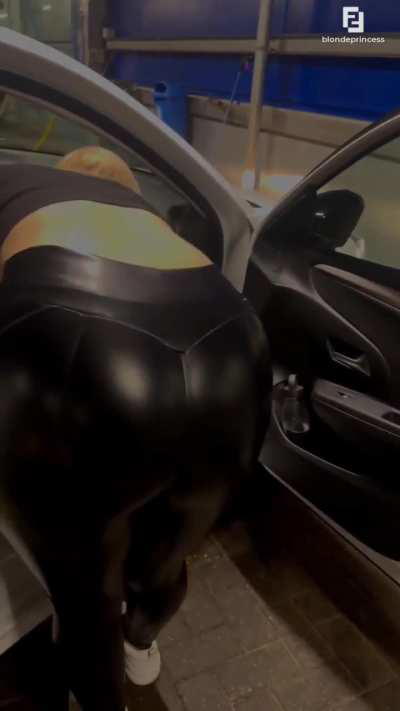 Blondeprincess / Bente Jansen leren broek