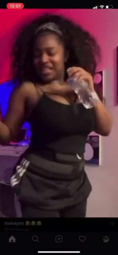 That nipple almost came tf out!