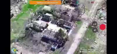 Ukrainian soldiers reposition after their position is hit by an FPV drone, only for their new position to be hit by another drone