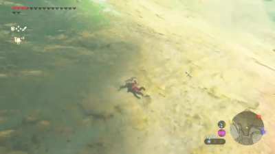 Found Farosh on top of a mountain and decided it would be inconvenient to change into the Rubber Armor