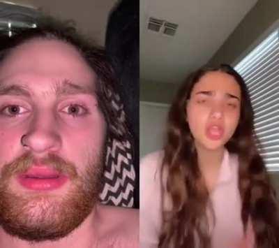 Guy reacts to girl's tiktok