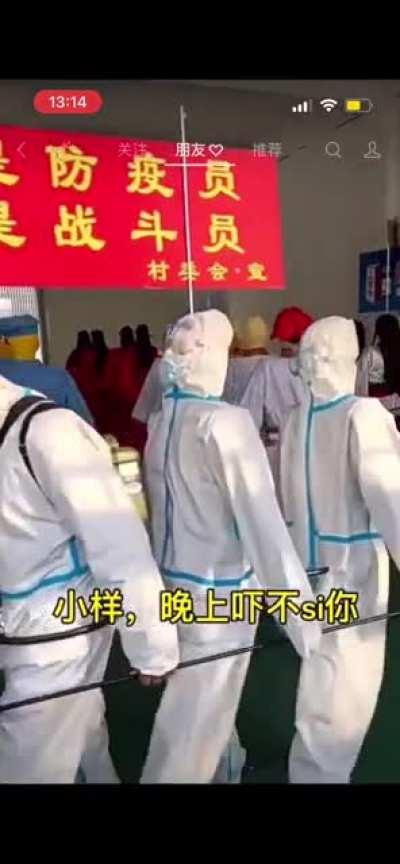 They use Terracotta Warriors to scare people.