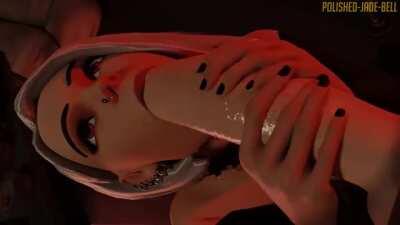 Ashe Blowjob And Facial (Sound Update) (Polished-Jade-Bell)