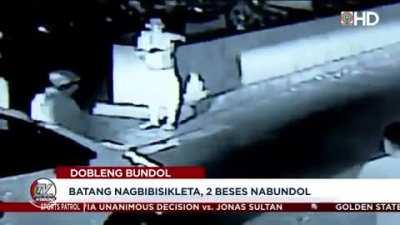 To cross the road twice....