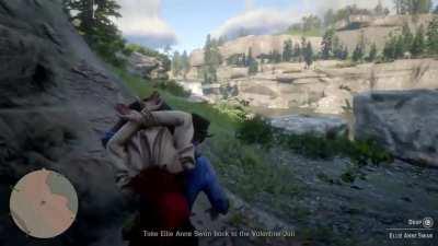 [RDR2] Horse takes a shortcut to get to Arthur