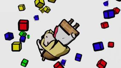 I made Walfie's Ame in 3D