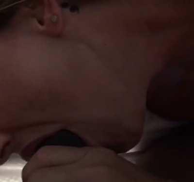 Sexy hotwife struggling to swallow my thick bbc