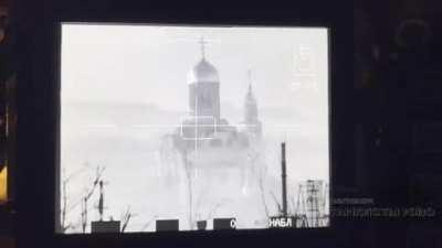 ru pov: Russian tank firing (tank gun fired) laser guided missile