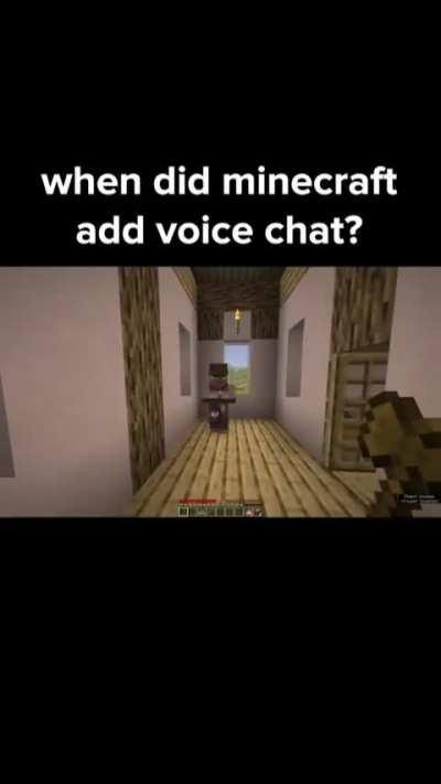 When did Minecraft add vc? 