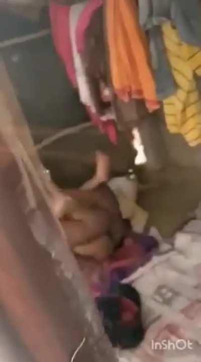 A small youtuber walking into a slum house to help them with their everyday expenditures during Corona