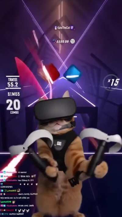 Beatsabering Cat Stream