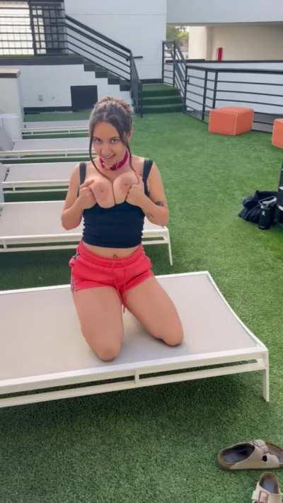 Undressing in public