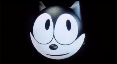 Underrated Early CGI : Felix The Cat The Movie (1988/1989) opening Felix head