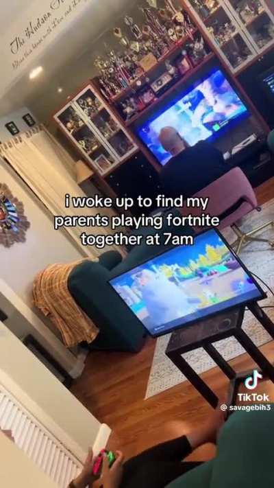 A couple who enjoys playing games together.