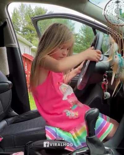 Mother leaves her little girl unattended in car, she throws the car in reverse, and records herself driving 😳