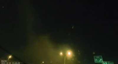 Guy didn’t want to miss his exit so he ended up totaling my friends car