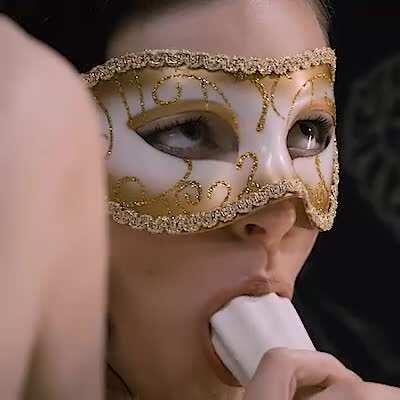 Slutty brunette makes fantasies come true