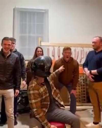 To guess who hit him