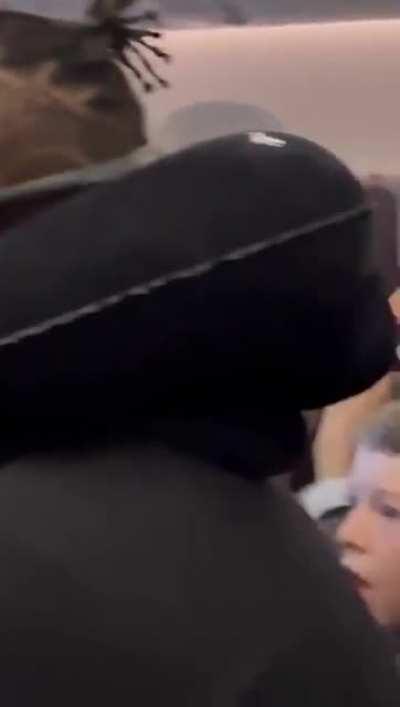 Just enjoying some in-flight entertainment.