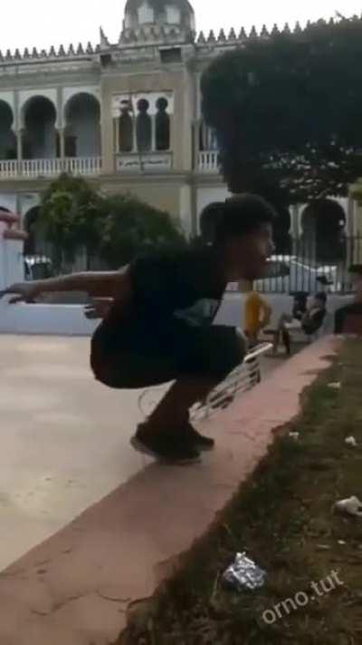 WCGW trying to do a backflip