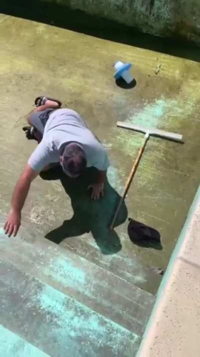 Trying to clean the pool