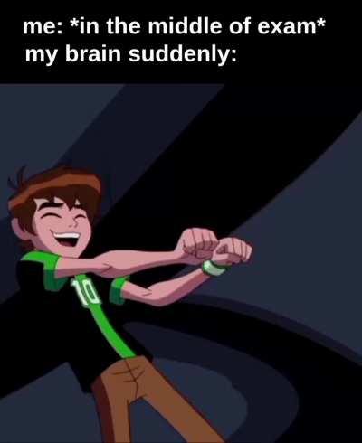 Sometimes i hate my brain