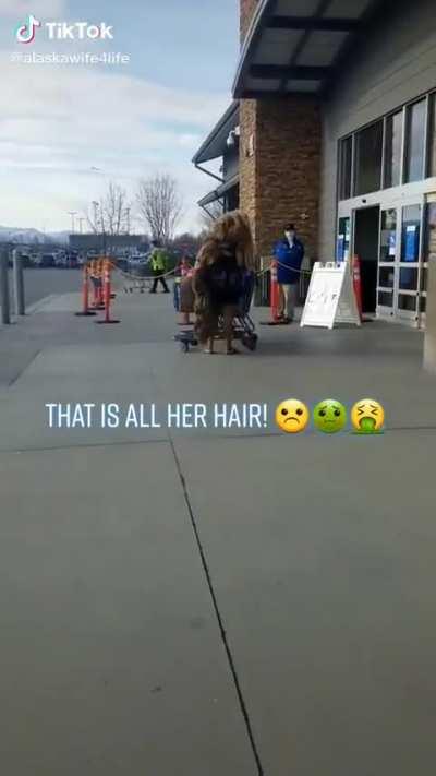 big hair day at walmart