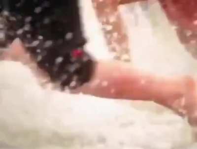 Brock Lesnar F5s a shark 😆 SummerSlam 03 Commercial