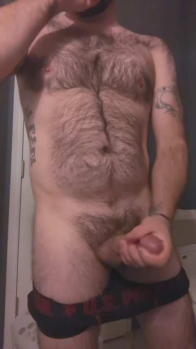 Just jumping in the shower after working in my shop. (37)