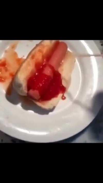 Blursed hotdog
