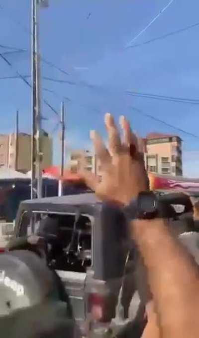 BREAKING video...A female Israeli army soldier was captured and taken to the Gaza Strip, - media