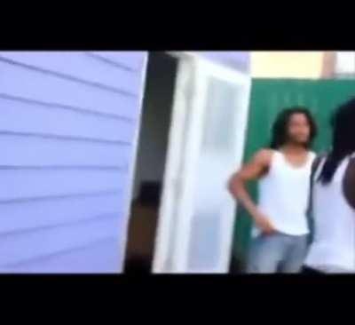 Dude posted on the couch all night argues & fights another dude for not turning TV off